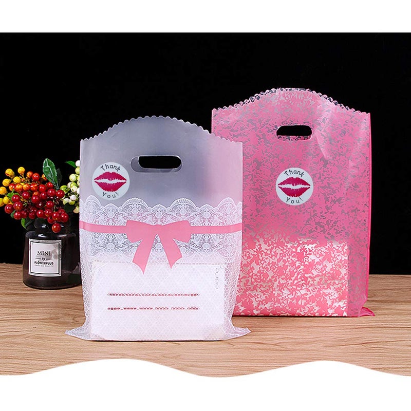 Hybsk Thank You Pink Kissing Lips Envelope Seals Stickers Total 300 Per Roll - Image 5